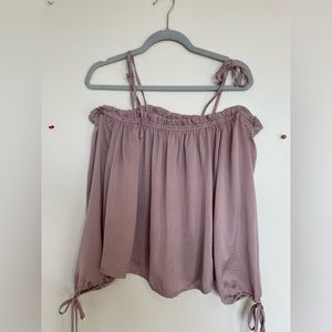 PacSun Mauve Blouse Off Shoulder